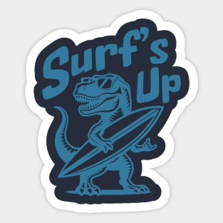 Surf's Up Dino Sticker